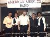 The American Music Company Band circa 1985.  Left to right: Jerry Wallmark (drums), Billy Windsor (vocal, guitar), John Broaddus (sax), Danny Gatton (guitar), Ernie Gorospe (bass).